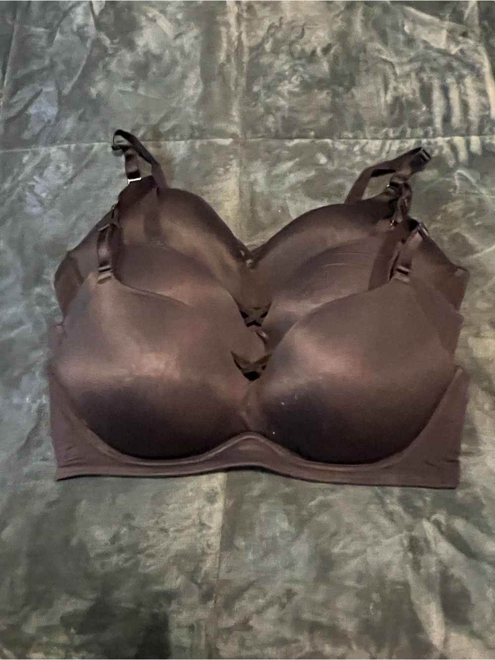 Wirefree push-up smooth bra, Black size 44DD